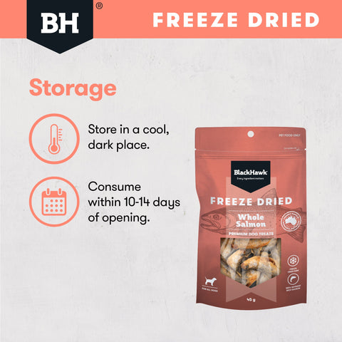 Freeze Dried Whole Salmon Dog Treats