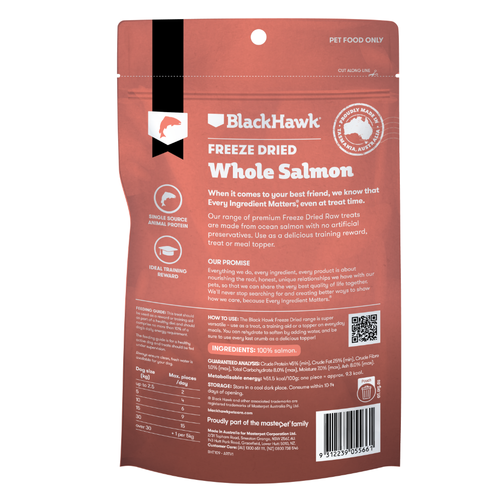 Freeze Dried Whole Salmon Dog Treats