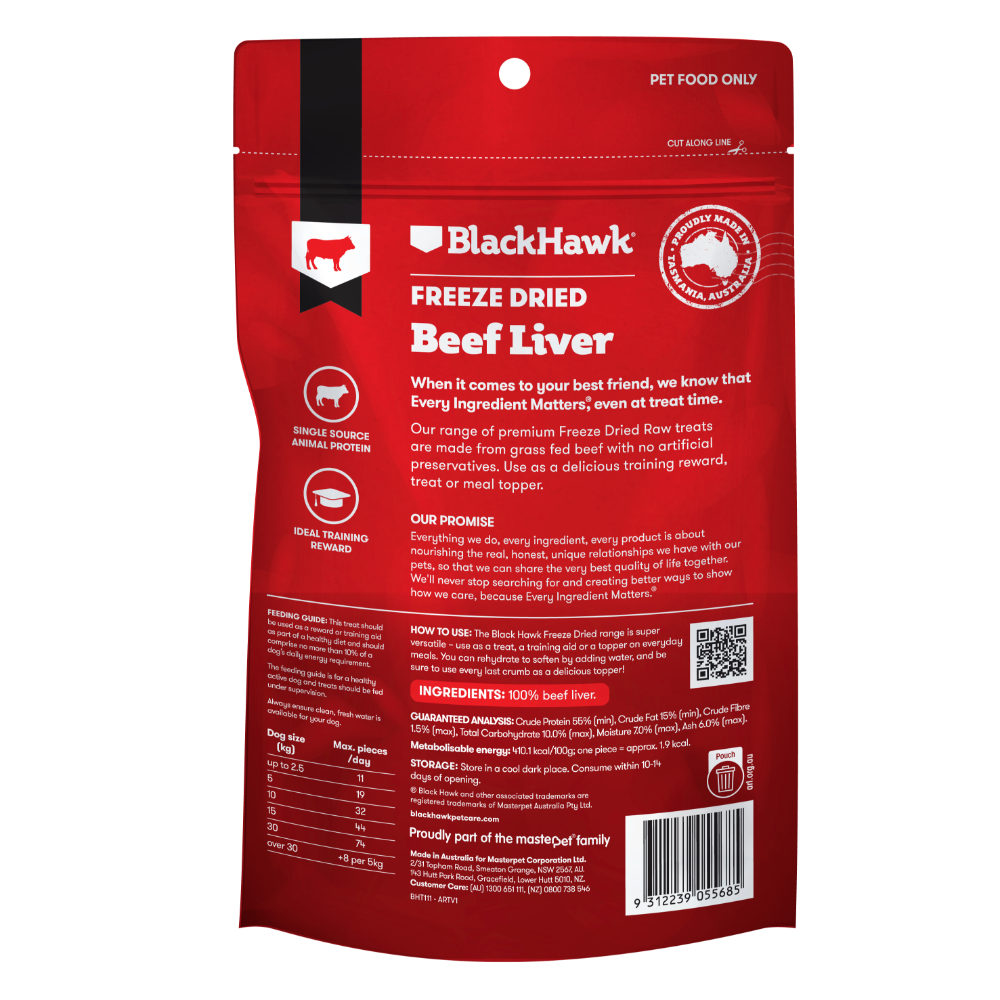 Freeze Dried Beef Liver Dog Treats