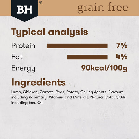 Black Hawk Grain Free Lamb Wet Dog Food 400g