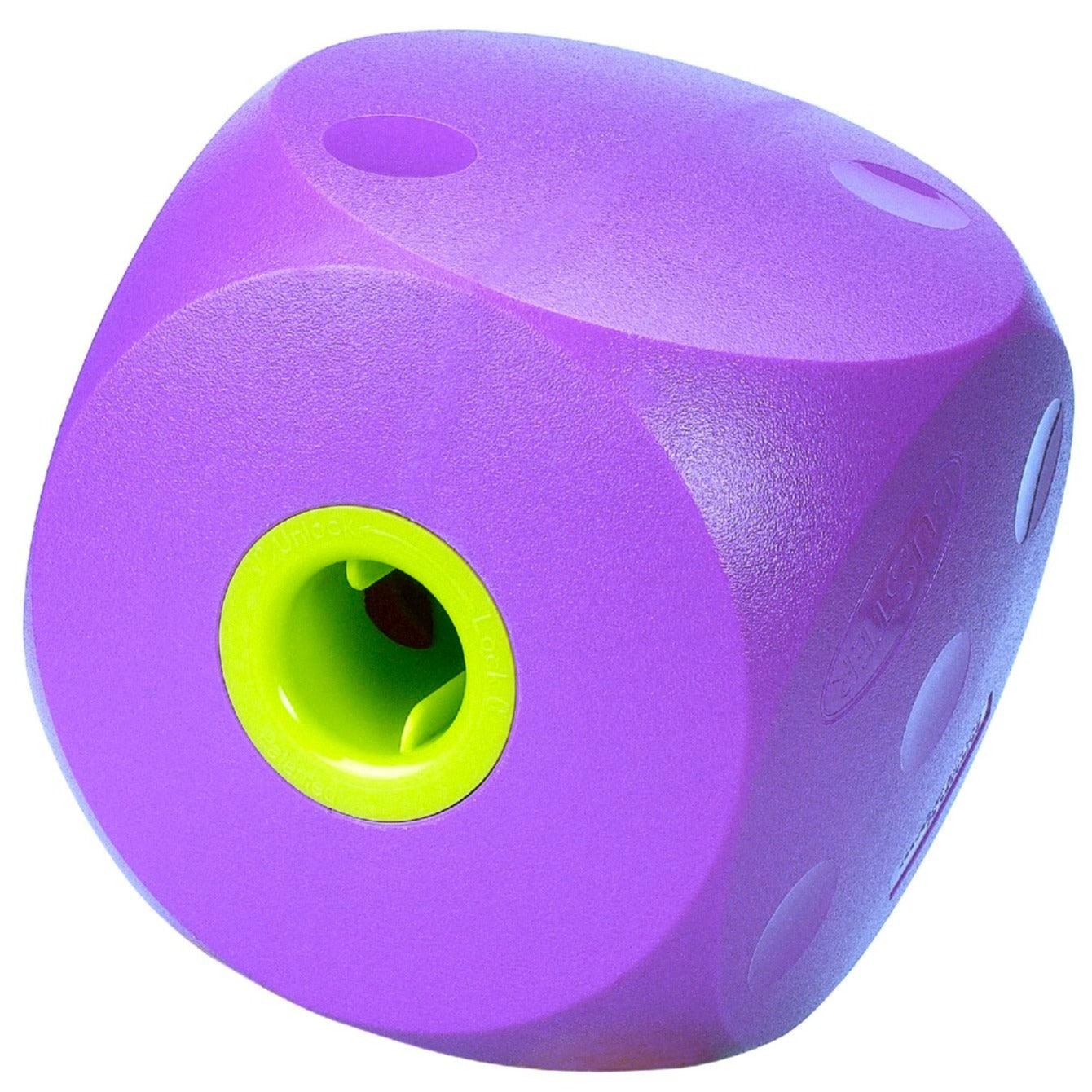 Buster Food Cube Interactive Treat Dispensing Dog Toy Large - Purple