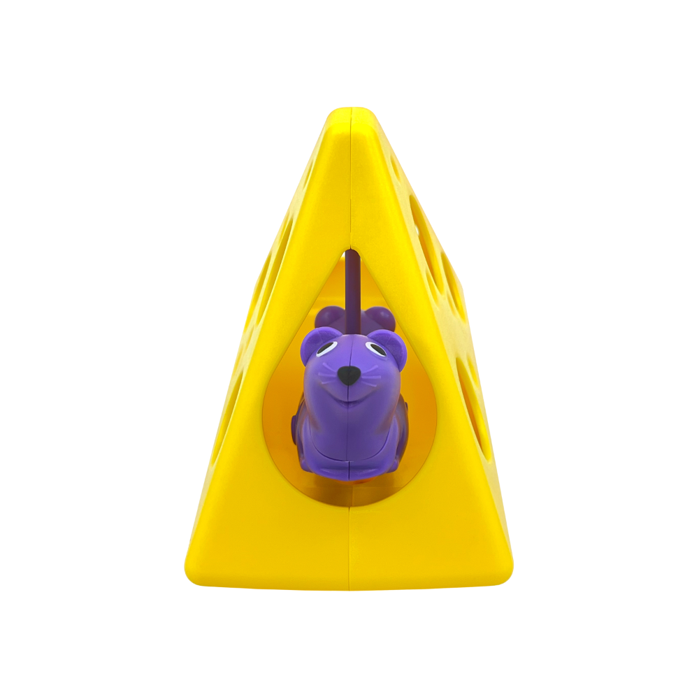 Scampers Rewards Rocker Cheese Treat Dispensing Cat Toy