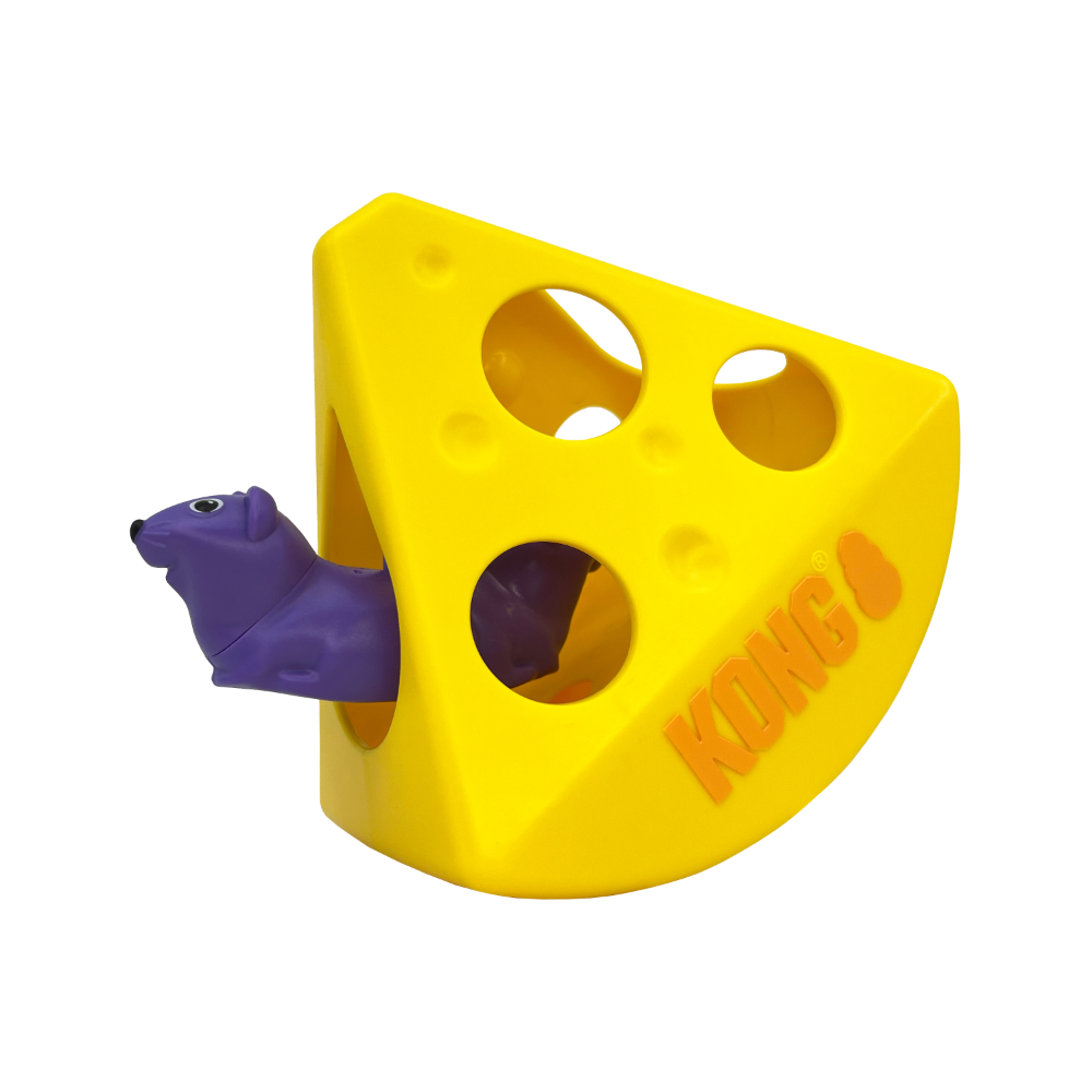 Scampers Rewards Rocker Cheese Treat Dispensing Cat Toy