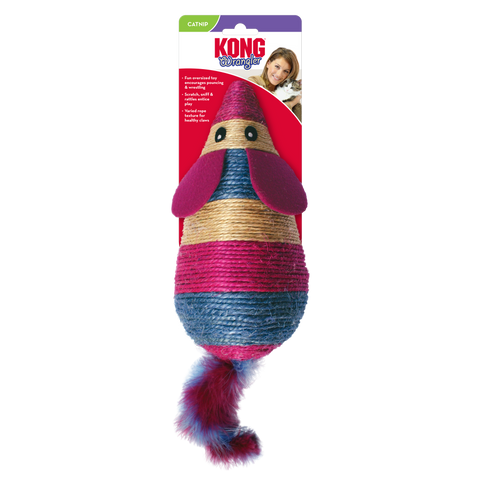 KONG Cat Toys Wrangler Scratch Mouse