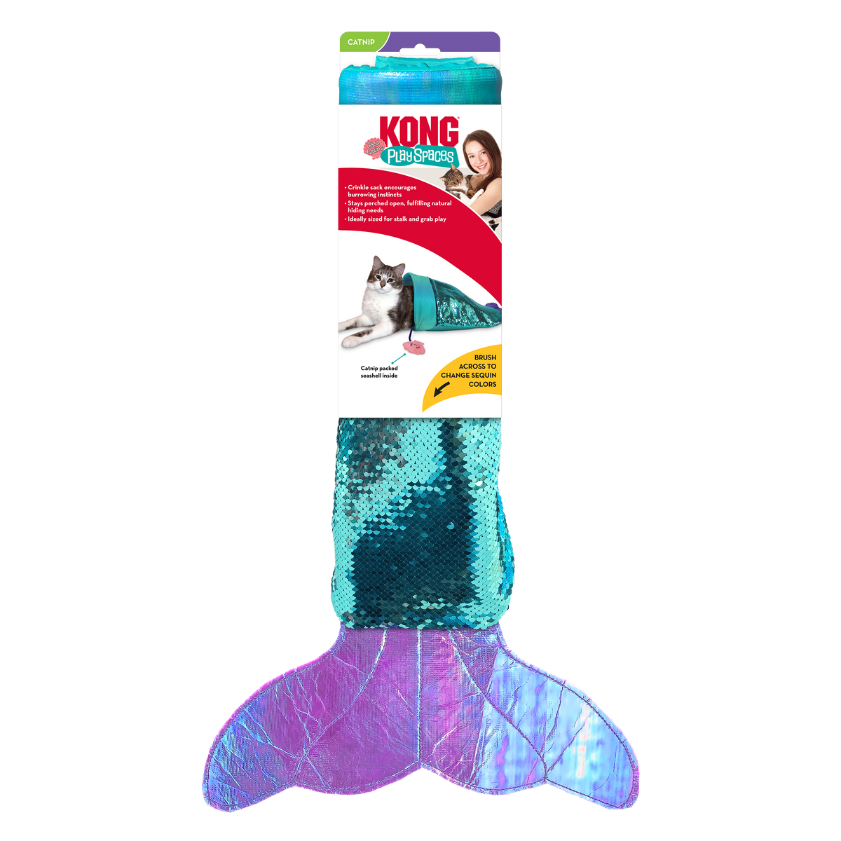 KONG Cat Toys Play Spaces SeaQuins