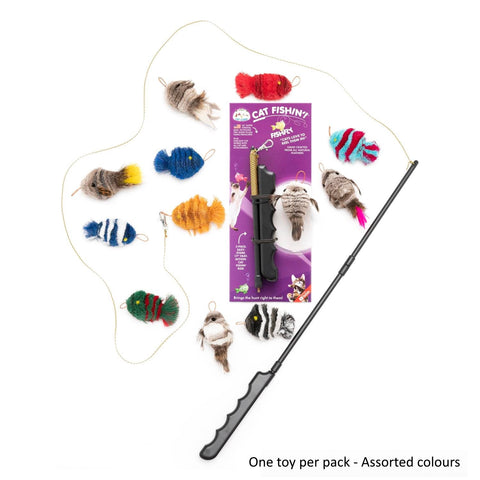 Cat Lures Cat Fishin' Rod Teaser Cat Toy