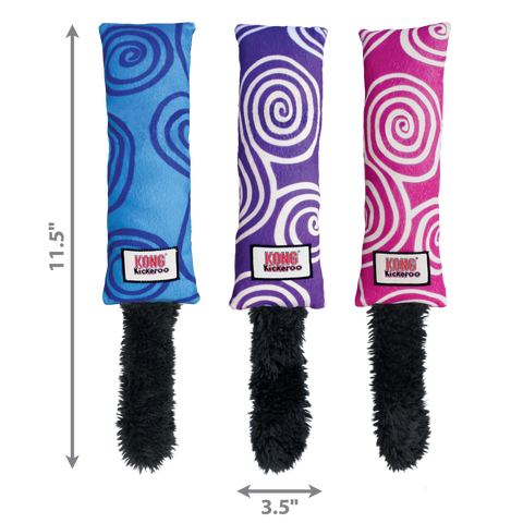 KONG Cat Toys Kickeroo Swirl Assorted