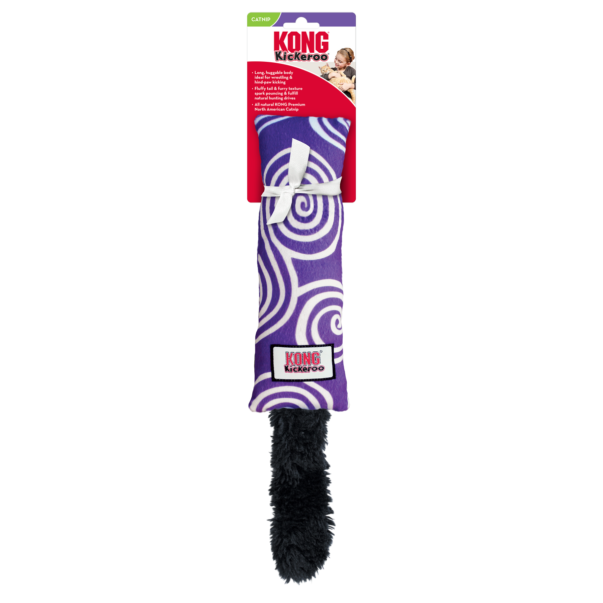 KONG Cat Toys Kickeroo Swirl Assorted