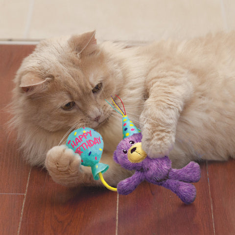 KONG Cat Toys Occasions Birthday Teddy