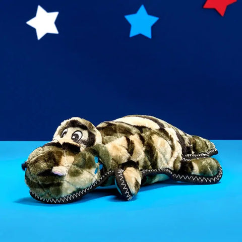 Zippy Paws Dog Toys Plush Grunterz Z-Stitch - Cameron the Camo Gator