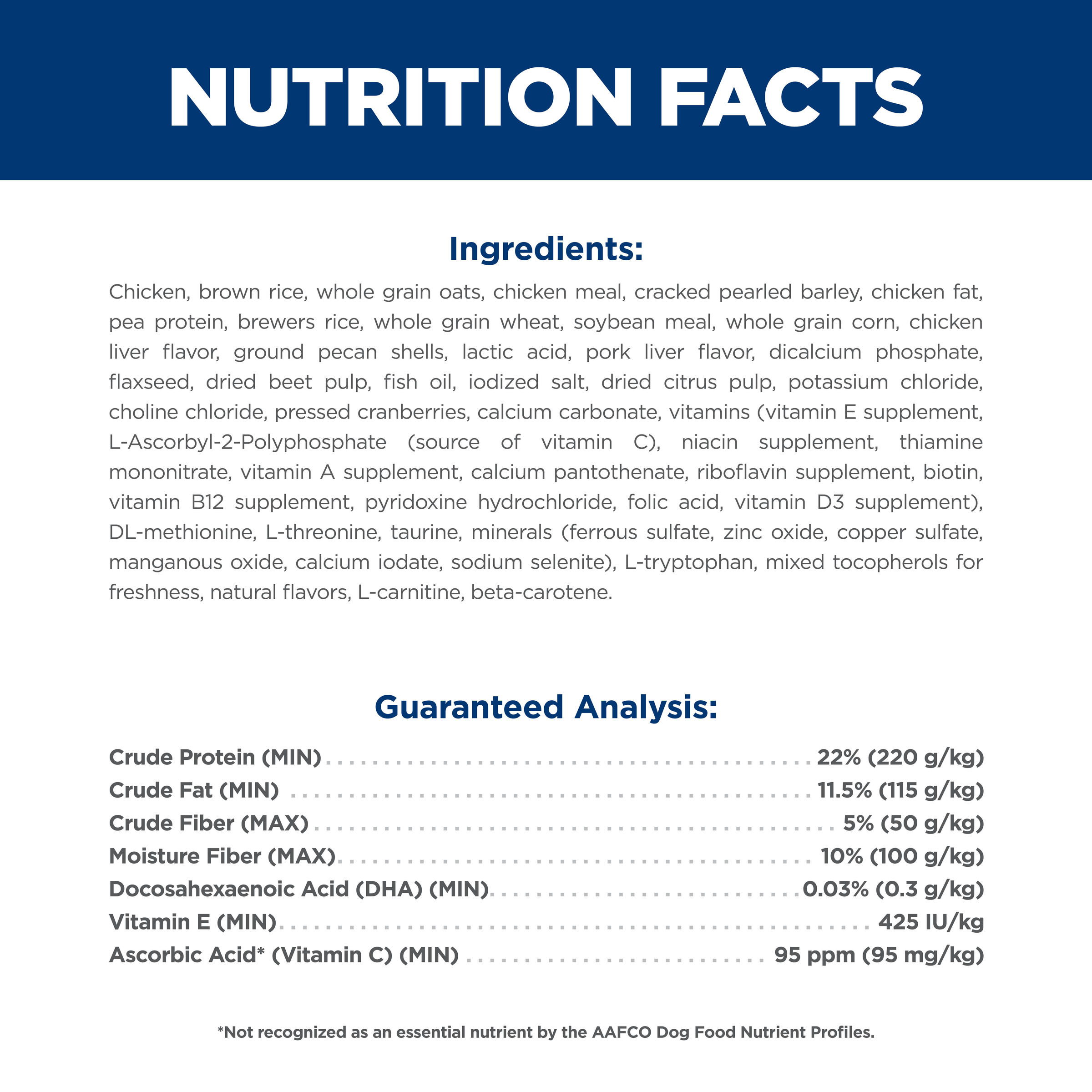 Chicken & Brown Rice Large Breed Puppy Dry Dog Food