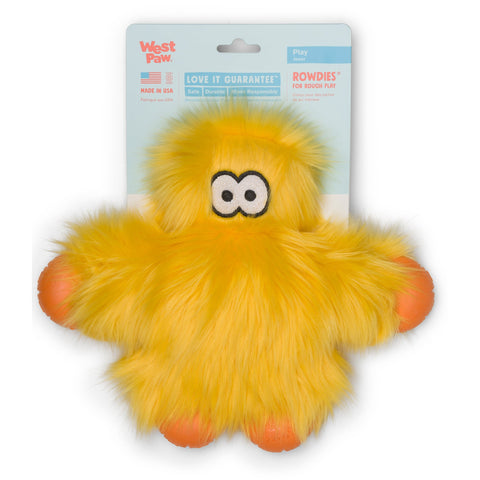 West Paw Rowdie Tough Plush Dog Toys Ruby