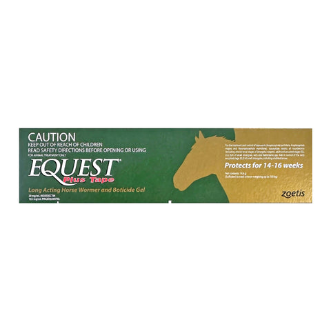 Equest Plus Tape Long Acting Horse Wormer and Boticide Gel 14.4g