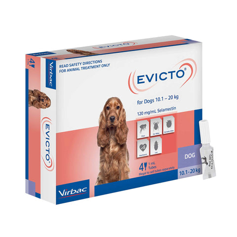 EVICTO Spot-on for Medium Dogs 10kg-20kg 4's