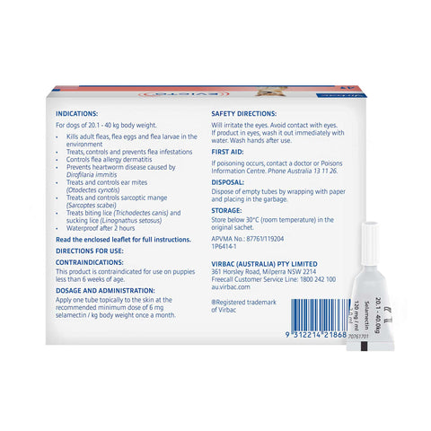 EVICTO Spot-on for Large Dogs 20kg-40kg 4's