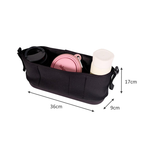 Ibiyaya Pet Pram Organizer for Pet Essentials pouch Stroller