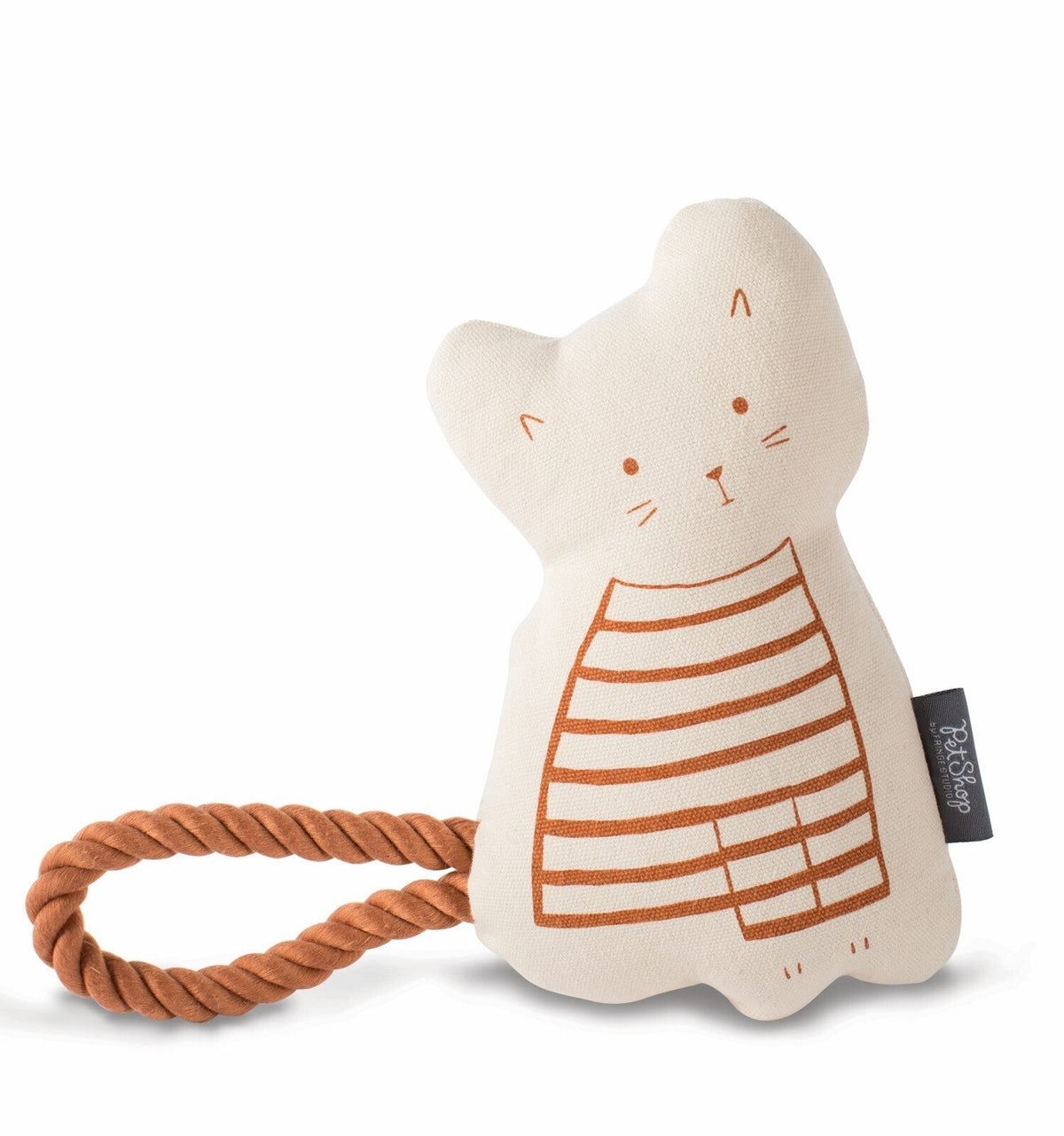 Fringe Studio Canvas Dog Toy - Miss Kitty - Default Title | petsome Pet Supplies