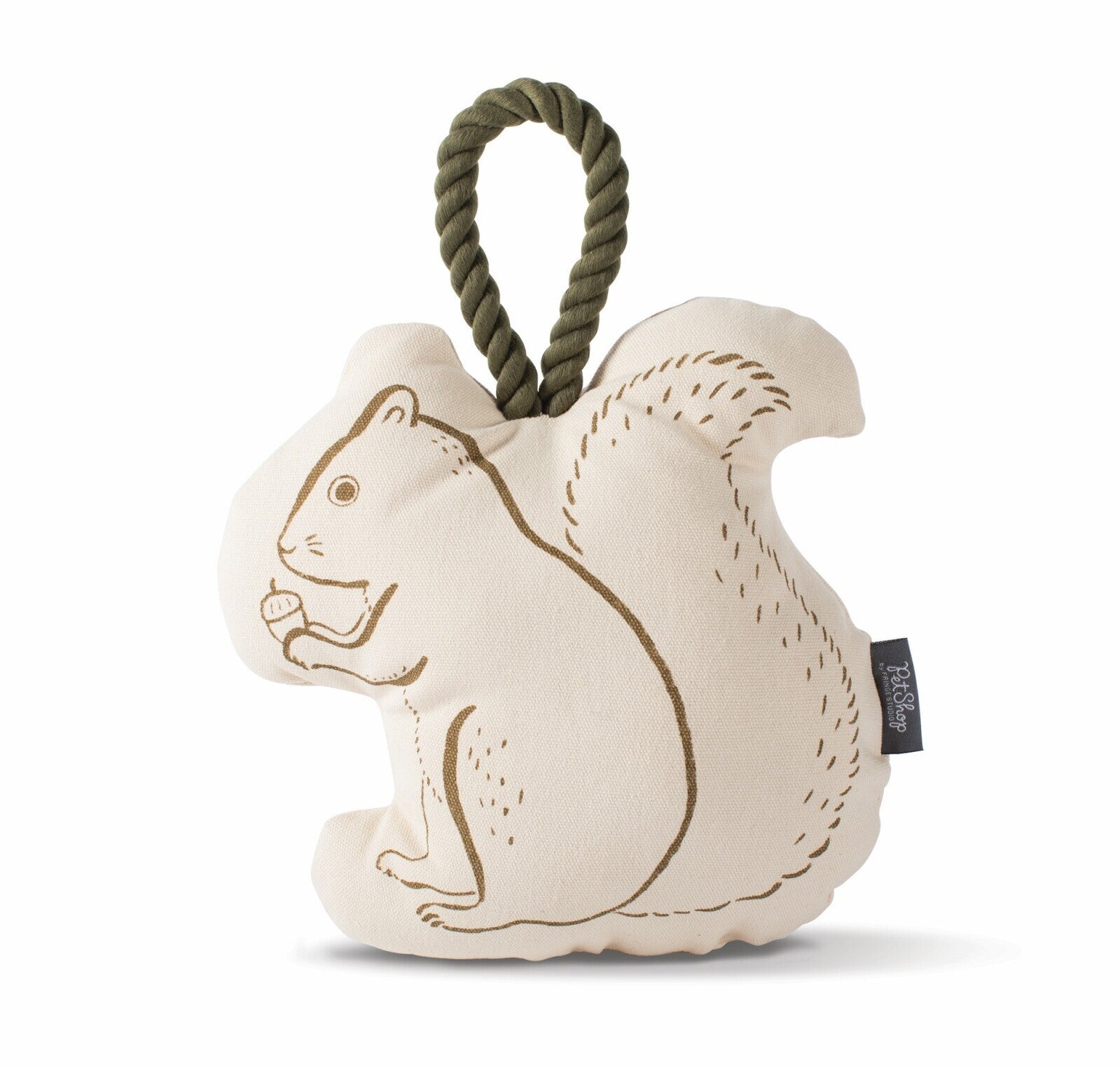 Fringe Studio Canvas Dog Toy - Mister Squirrel - Default Title | petsome Pet Supplies