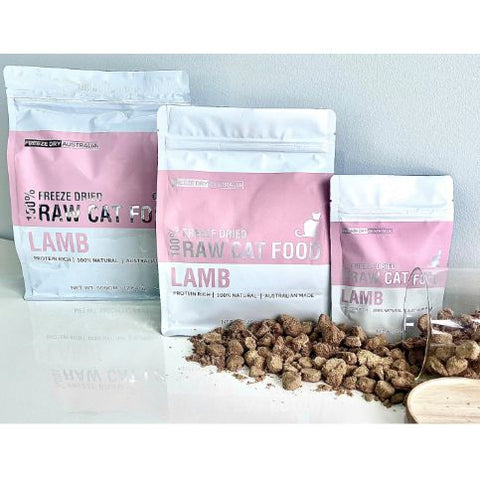 Freeze Dry Australia Freeze Dried Natural Raw Cat Food Lamb 500g