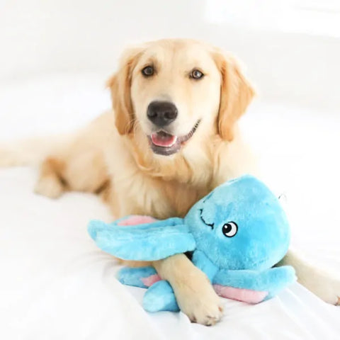 Zippy Paws Dog Toys Plush Grunterz - Oscar the Octopus