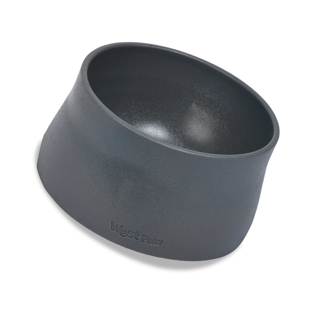 West Paw No-Slip Dog Bowls - Sea Fog Grey | petsome Pet Supplies