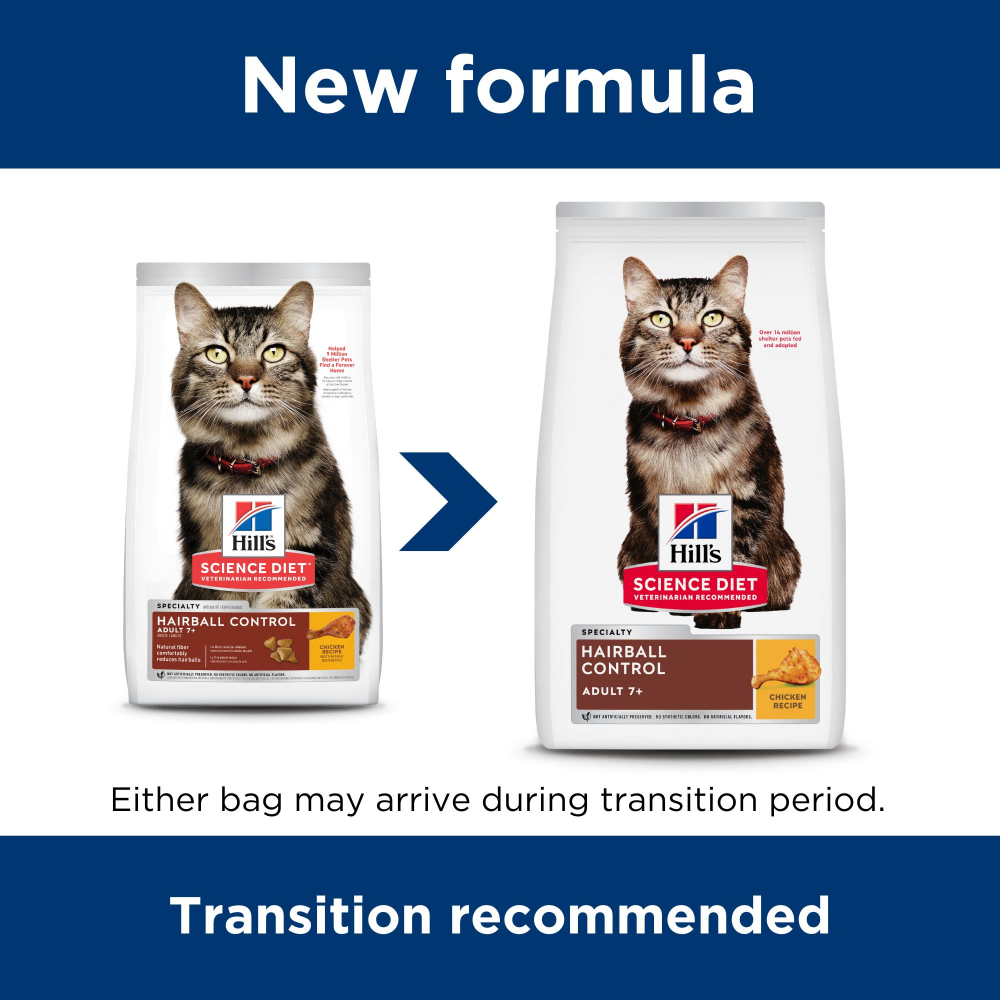 Senior 7 Plus Hairball Control Dry Cat Food