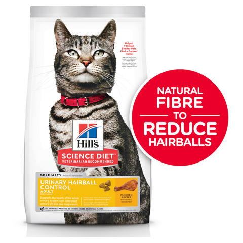 Adult Urinary Hairball Control Dry Cat Food