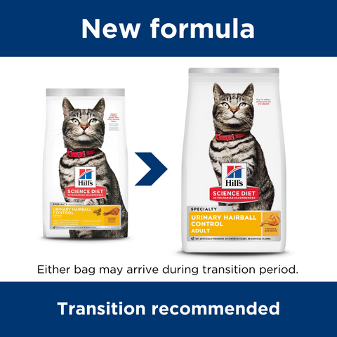 Adult Urinary Hairball Control Dry Cat Food
