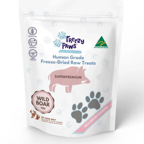 Freezy Paws Freeze Dried Wild Boar Treats 70g