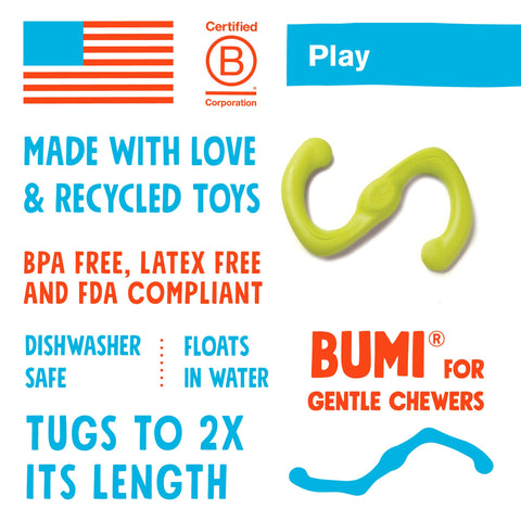 West Paw Bumi Tug & Fetch Zogoflex Dog Toys
