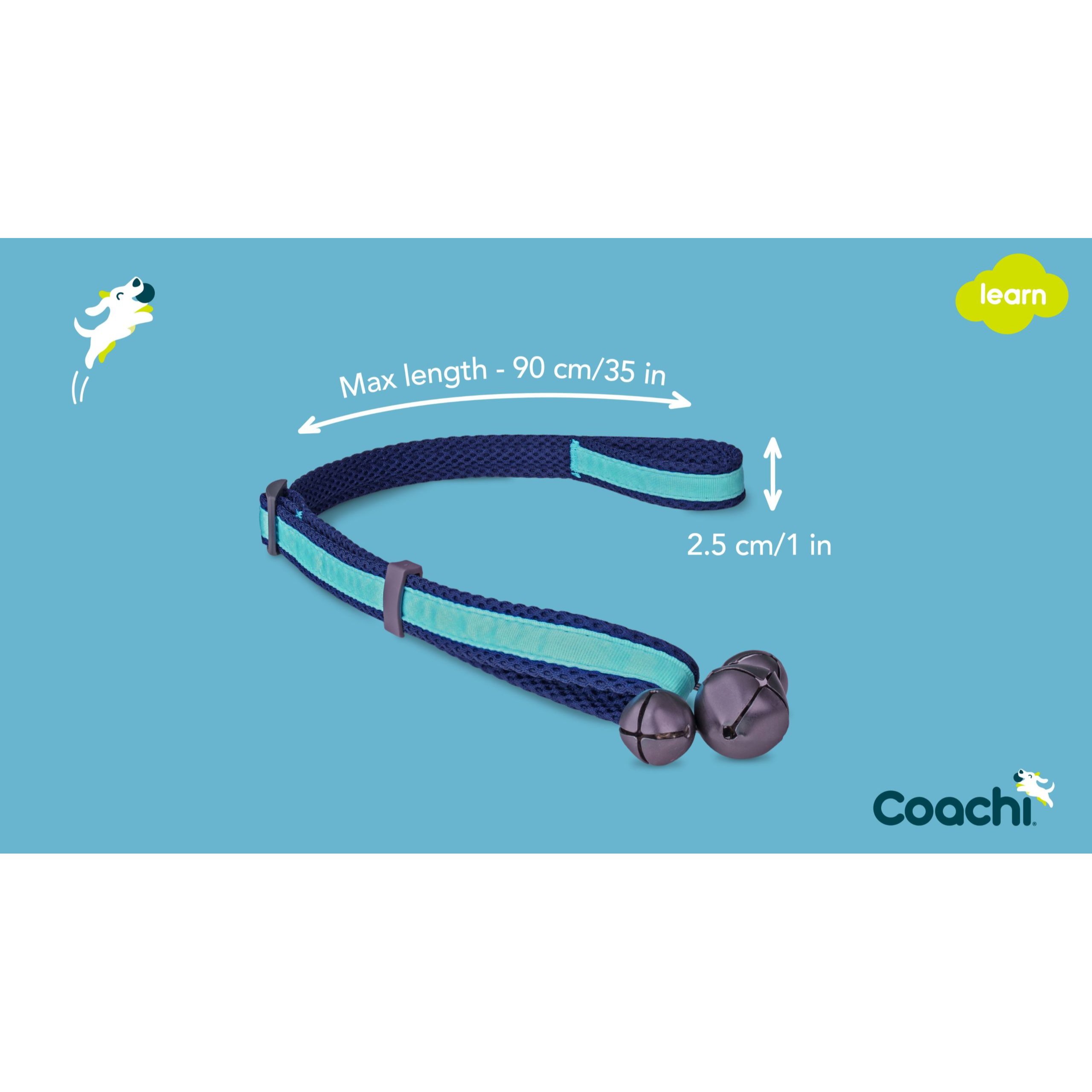 Training Dog Toilet Training Bells Navy Light Blue