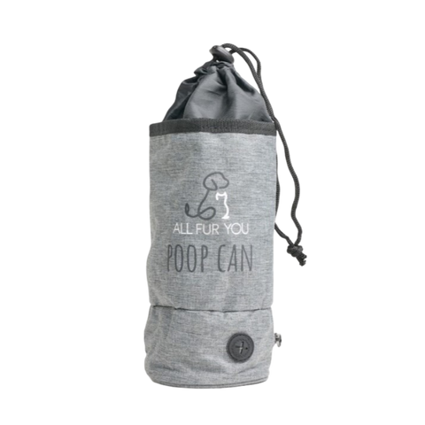 Poop Can Collapsible Washable Waste Disposal Grey