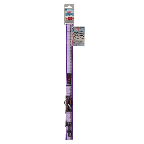 Double Ended Dog Lead in Purple