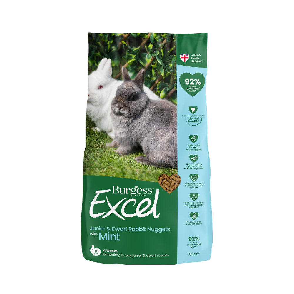 Excel Junior And Dwarf Rabbits Nuggets With Mint