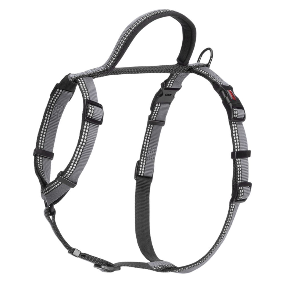 Walking Dog Harness in Grey Black