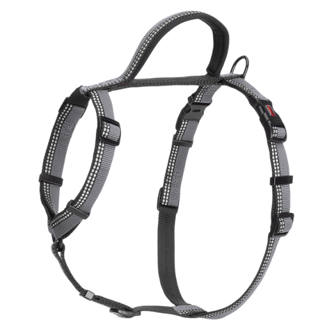 Walking Dog Harness in Grey Black