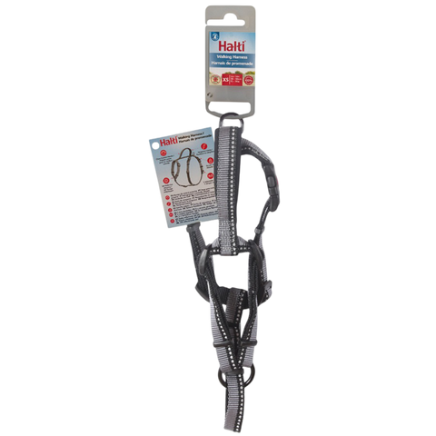 Walking Dog Harness in Grey Black