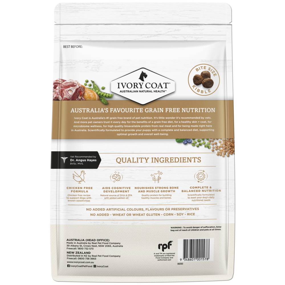 Lamb Large Breed Grain Free Puppy Dry Dog Food