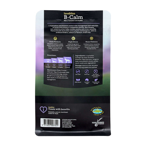 Lovebites B-Calm Stress Relief Chews for Dogs