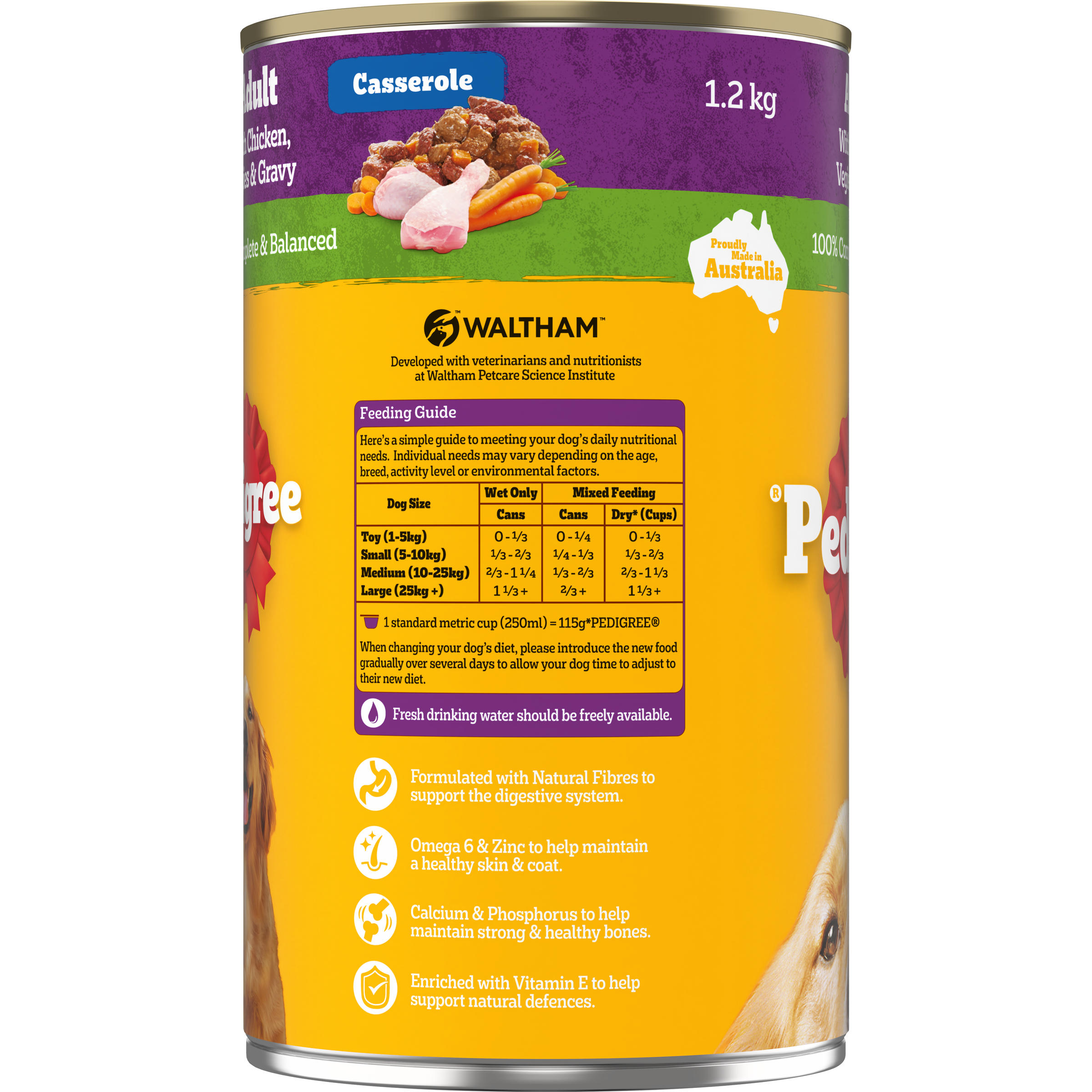 Adult Wet Dog Food Chicken Rice Vegies Casserole