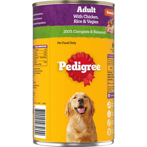Adult Wet Dog Food Chicken Rice Vegies Homestyle