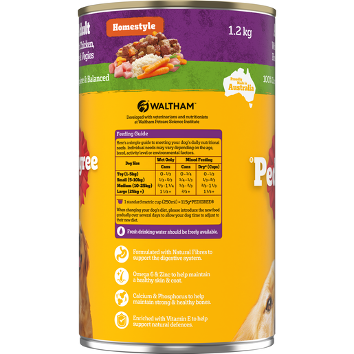 Adult Wet Dog Food Chicken Rice Vegies Homestyle