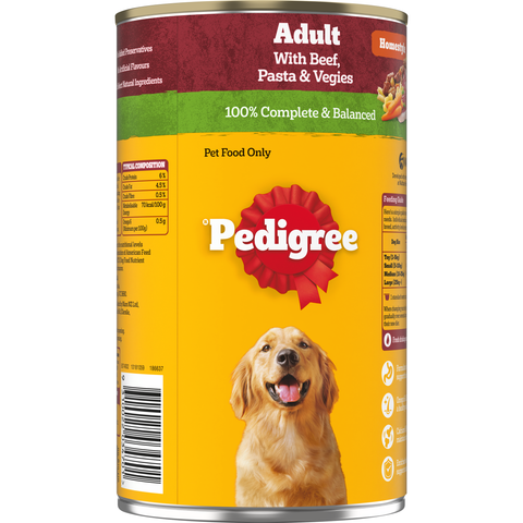 Adult Wet Dog Food Beef Pasta Vegies Homestyle