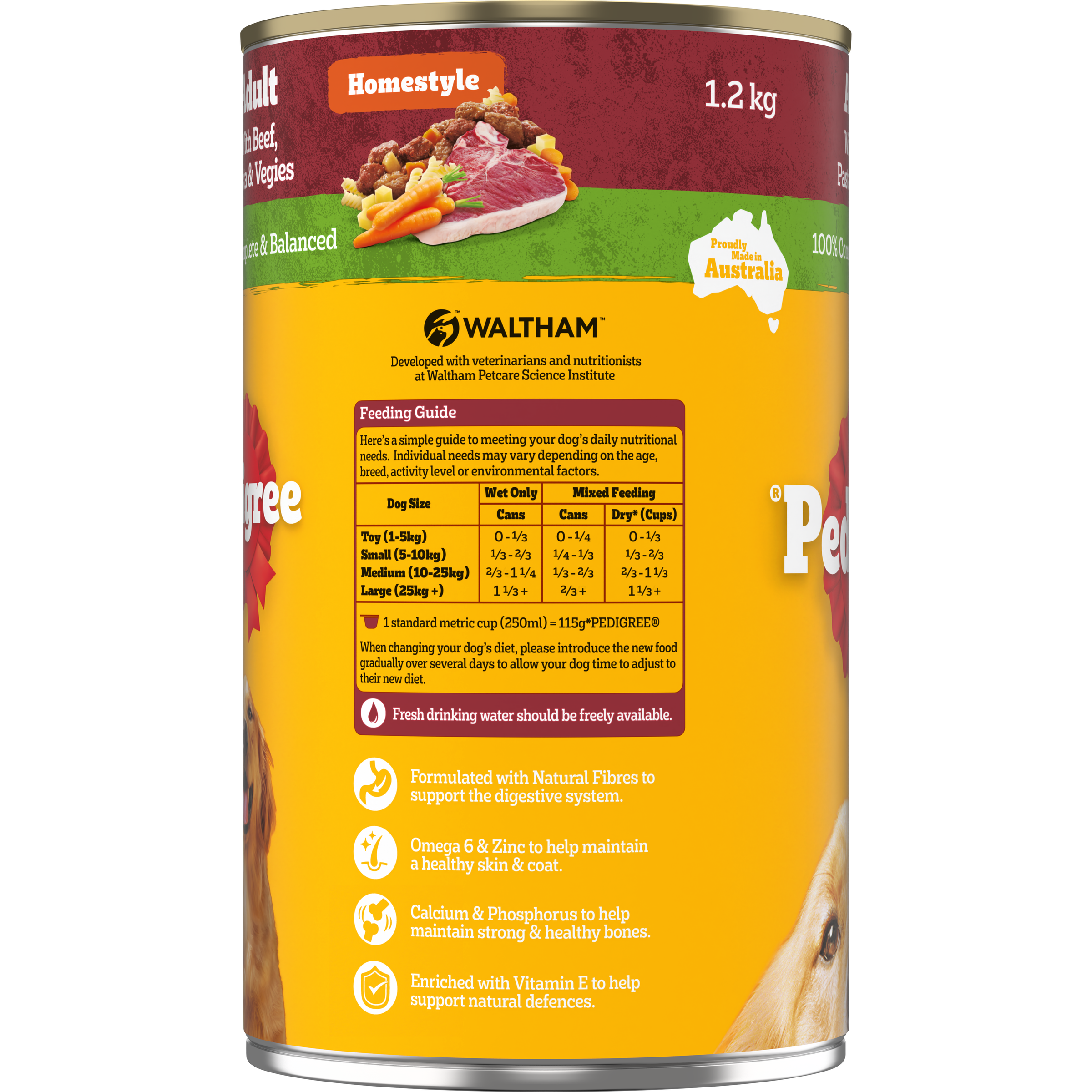 Adult Wet Dog Food Beef Pasta Vegies Homestyle