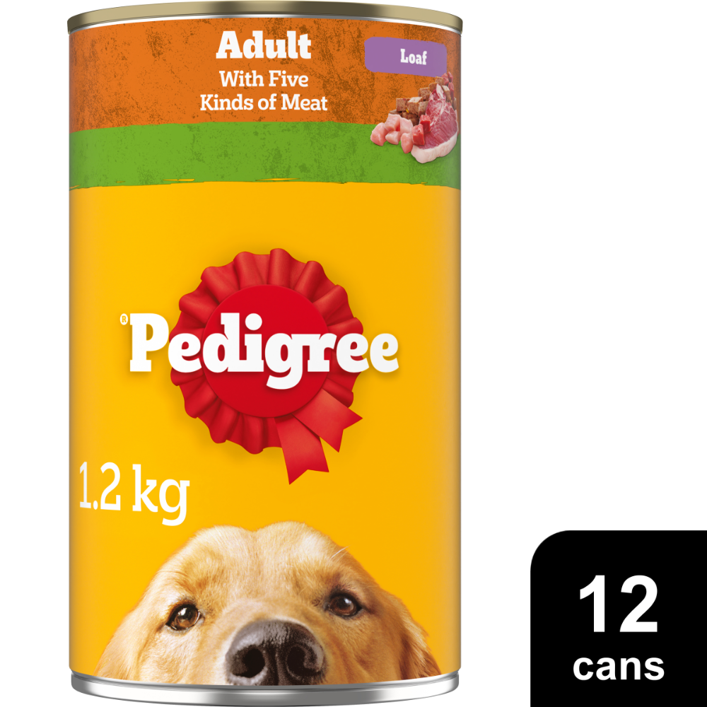 5 Meats Loaf Cans Wet Dog Food