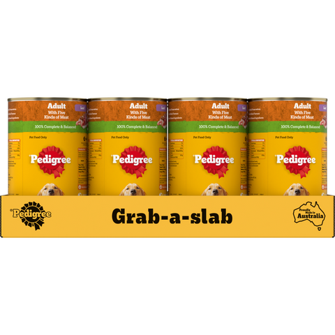 5 Meats Loaf Cans Wet Dog Food