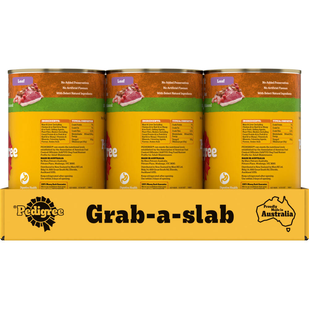 5 Meats Loaf Cans Wet Dog Food