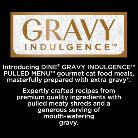 Pulled Menu Gravy Indulgence With Tuna Wet Cat Food Tray
