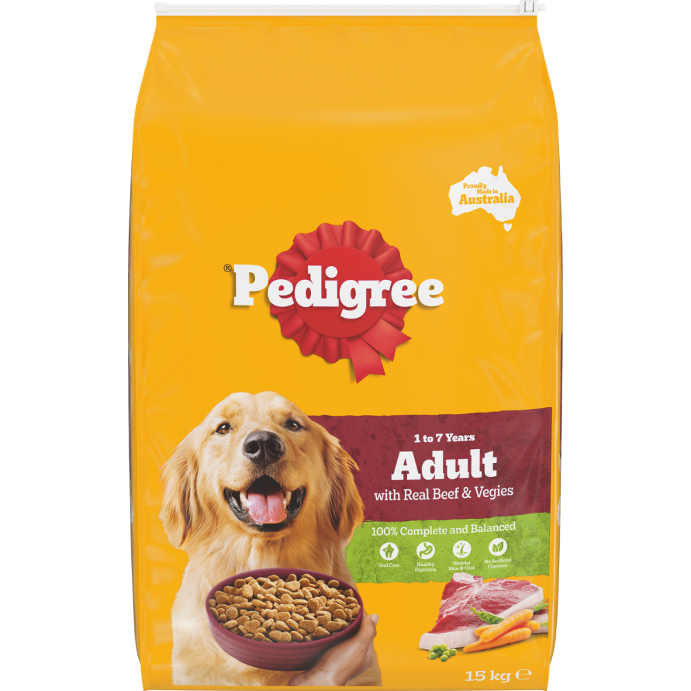 Adult Dry Dog Food Real Beef And Vegies