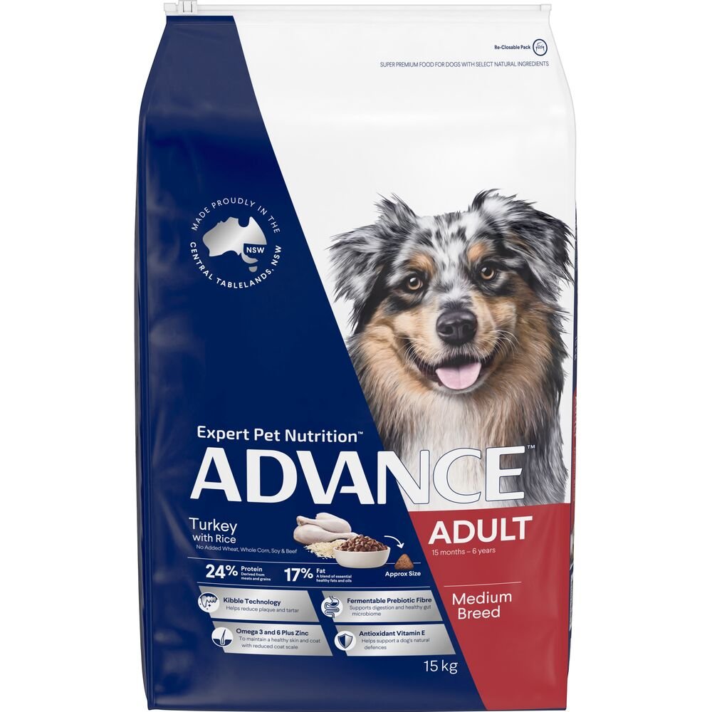 Medium Adult Dry Dog Food Turkey With Rice